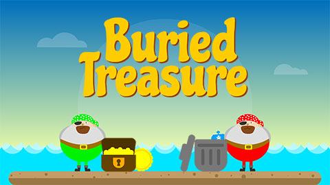 Buried Treasure Game Phonics reading writing/word & sound recognition ph 2-5 