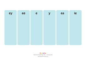 Sorting Grid /ee/