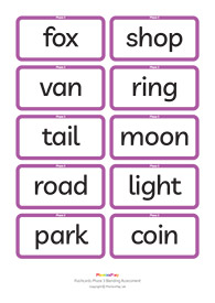 Phase 3 Assessment Blending Flashcards