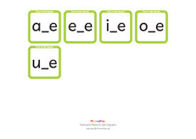 Flashcards, Phase 5a, Split Digraphs