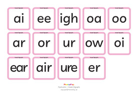 Flashcards, Vowel digraphs